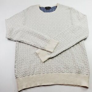 Commune‎ de Paris Men Textured Crewneck Sweater Size XL 100% Cotton Long Sleeves
